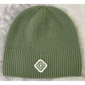 Rivian Compass 100%‎ Merino Wool Ribbed Knit Beanie Unisex OS Sage Green Outdoor